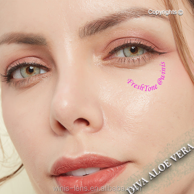 FreshTone® diva aloe vera colored contacts with prescription