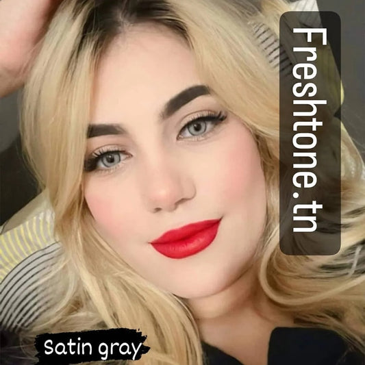 FreshTone® satin gray cosmetic eye contacts