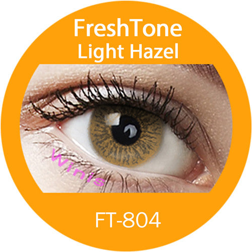 عدسات تجميلية FreshTone® باللون البني الفاتح الطبيعي 