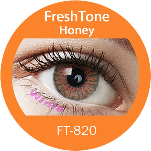 عدسات تجميلية بلون بني من FreshTone® 