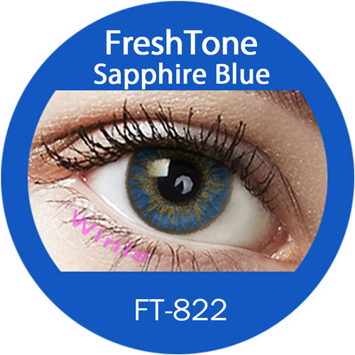 عدسات تجميلية باللون الأزرق الياقوتي FreshTone®