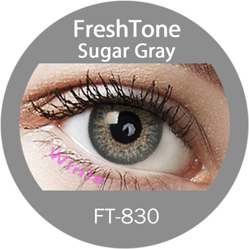 FreshTone® Sugar gray color cosmetic lens