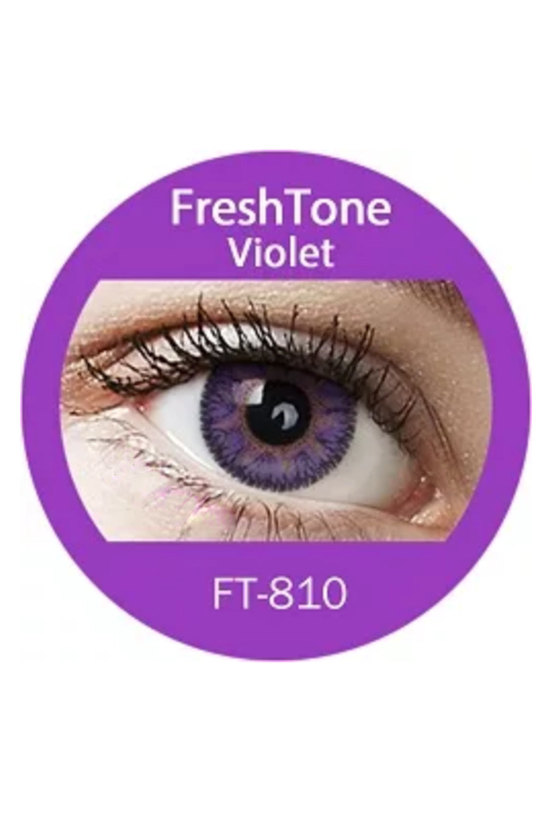 Lentilles de contact FreshTone® couleur lilas doré noisette