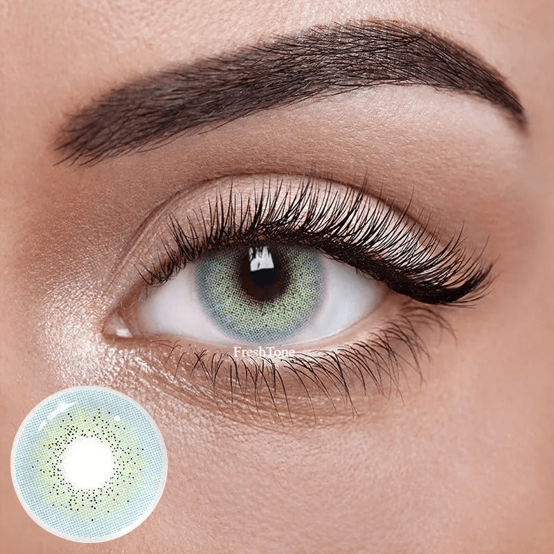 FreshTone® ocean blue cosmetic lens