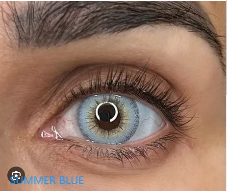 Lentilles de contact bleues FreshTone® Summer Doll