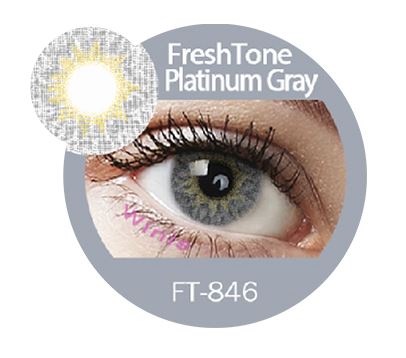 FreshTone® Platinum gray cosmetic contact lenses